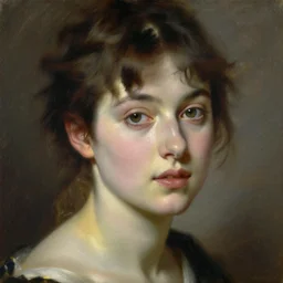 finished painting of a beautiful womans face, by john singer sargent!!!!, william adolphe bouguereau, waterhouse, craig mullins, ruan jia