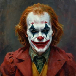 portrait of a demonic clown, cinematic shot, aaa game concept art oil painting by jama jurabaev, extremely detailed, brush hard, artstation, high quality, brush stroke