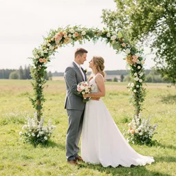 a swedish dream wedding summer time between a loving couple, canon dslr, pastel