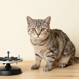 Schrödinger's cat after his experiment.