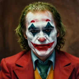 Joe Biden as the Joker, digital painting, heavily detailed