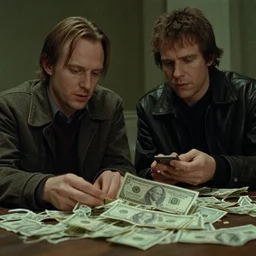i lost the money, film still from the movie directed by denis villeneuve and david cronenberg with art direction by h. r. giger and bernie wrightson