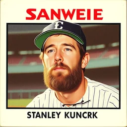 a baseball card of stanley kubrick