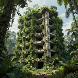 a beautiful photorealistic highly detailed unfinished building urbex abandoned unknown backroom level by zack snyder, nature junglepunk forest tokyo, archdaily, wallpaper, highly detailed, trending on artstation.