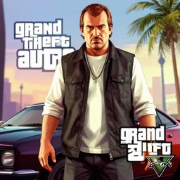 Horatio Nelson in Grand Theft Auto 5 cover art, epic, 4k resolution, extremely detailed, very sharp, artstation, digital art, vibrant,