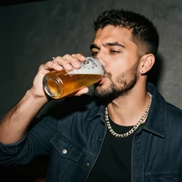 zayn drunk holding a beer