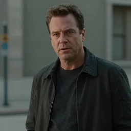 peter falk as hank from detroit: become human, 4k screenshot