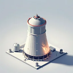 isometric drawing of a nuclear reactor