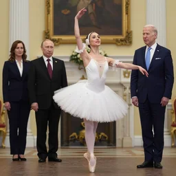putin performing ballet infront of joe biden