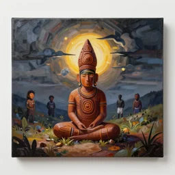 ayahuasca painting by aaron brooks, chris dyer, android jones, and alex grey
