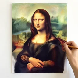 Monalisa painted by Bob Ross
