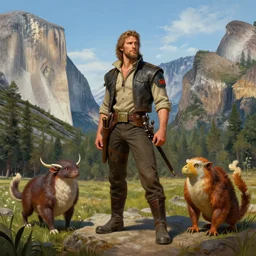 el capitan in yosemite a beautiful matte painting trending on artstation by thomas moran and james gurney and thomas kincade, hyperdetailed