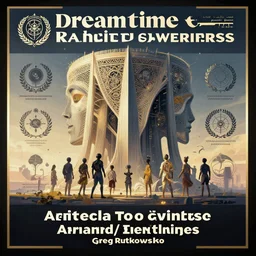 dreamtime architecture and symbols by greg rutkowski, trending on artstation, favorites on deviantart, high quality art. artwork masterpieces, award winning