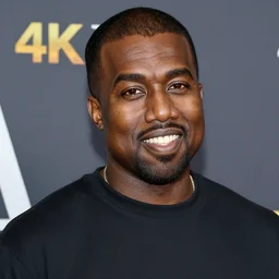 Kanye West happy 4K quality super realistic