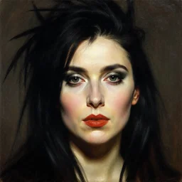 portrait of bjork!!!!!!!!!!!!!!!!!!!!!!!!!!!, detailed face, detailed painting, epic lighting, by ilya repin, phil hale and kent williams