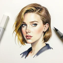 marker sketch of millie bobby brown by yoji shinkawa