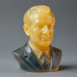 a bust of Eisenhower made out of jelly