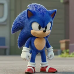 film still of real life sonic the hedgehog in movie