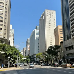 avenida paulista painted by greg rutkowski