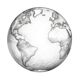 the earth, pencil sketch, globe earth drawing sketch png