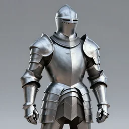 knight wearing oversized armor