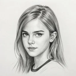 detailed pencil art of emma watson, korean kpop star, lead singer of blackpink