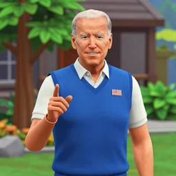 joe biden as a sims 4 character