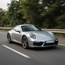 a photo of a porsche 9 1 1 in the highway, dslr photography, ultra hd wallpaper