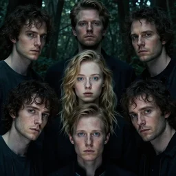 eleanor tomlinson up close in the dark forest. andreas achenbach, artgerm, mikko lagerstedt, zack snyder, tokujin yoshioka