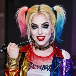 lady gaga as harley quinn 4 k detailed super realistic