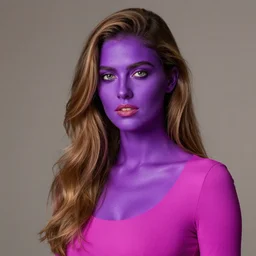 purple skinned + violet skin + magenta skin nathalie emmanuel,
