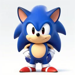 flamboyant chinchilla in the style of sonic the hedgehog