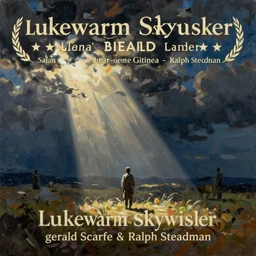 a detailed painting titled lukewarm skywalker by gerald scarfe and ralph steadman