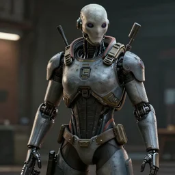 2B nier automata in half life 2, detailed, artstation, 8k