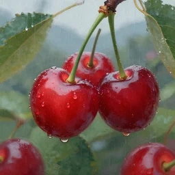 closeup cherries concept art painting by 司 机, 橡 树 山 雨, 黄 凤 年 啊, ruo xin, rongzhen luo, fenghua zhong, ruan jia. artstation. fine details, trending on artstation. nexon, artstation, tencent, netease, hu