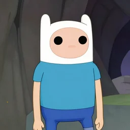 finn from adventure time in a still from star trek the next generation 90s tv