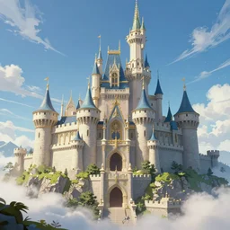 Hyrule Castle in the sky | Featured on Artstation, Fantasy, professional art, 8k Ultra Resolution, HD wallpaper