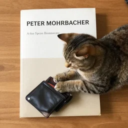 my cat just stole my wallet, by Peter Mohrbacher