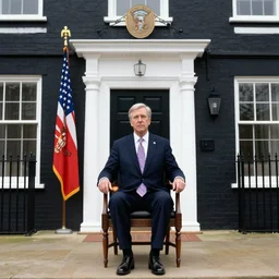 the president sitting in the black house