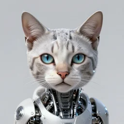 A cyborg cat, realistic, sharp focus, 8k high definition, insanely detailed, intricate, elegant, art by James Gilleard