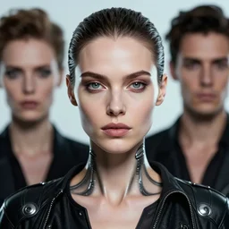 portrait of a stunningly beautiful futuristic female replicant from blade runner, depth of field, zeiss lens, detailed, symmetrical, centered, fashion photoshoot, by Annie Leibovitz and Steve McCurry, David Lazar, Jimmy Nelsson, Breathtaking, 8k resolution, extremely detailed, beautiful, establishing shot, artistic, hyperrealistic, beautiful face, octane render