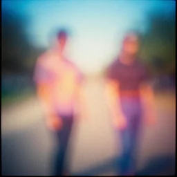 contemporary non sense photo, colorful photo, very faded, grainy, very blurry, expired film, symmetrical