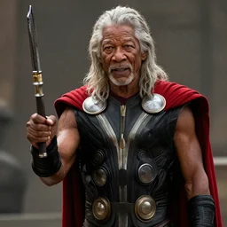 Thor as Morgan Freeman