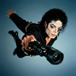 nightvision camera of michael jackson flying