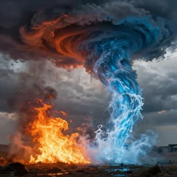 an tornado of fire vs tornado of water
