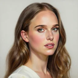 a beautiful painting of natalie portman by drew struzan, award winning painting, hyperdetailed, detailed