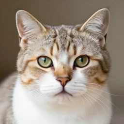 a portrait of a very intelligent cat