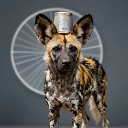 My favorite friend, the african painted dog, dress him in a hat, give that dog a hat, right between those radars upon his head, yeah!