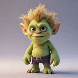 funny troll, unreal engine render, volumetric light, high détail