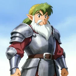 gimli the dwarf an 80\'s anime world, wearing armor, incredibly detailed, ultra realistic, satoshi kon
